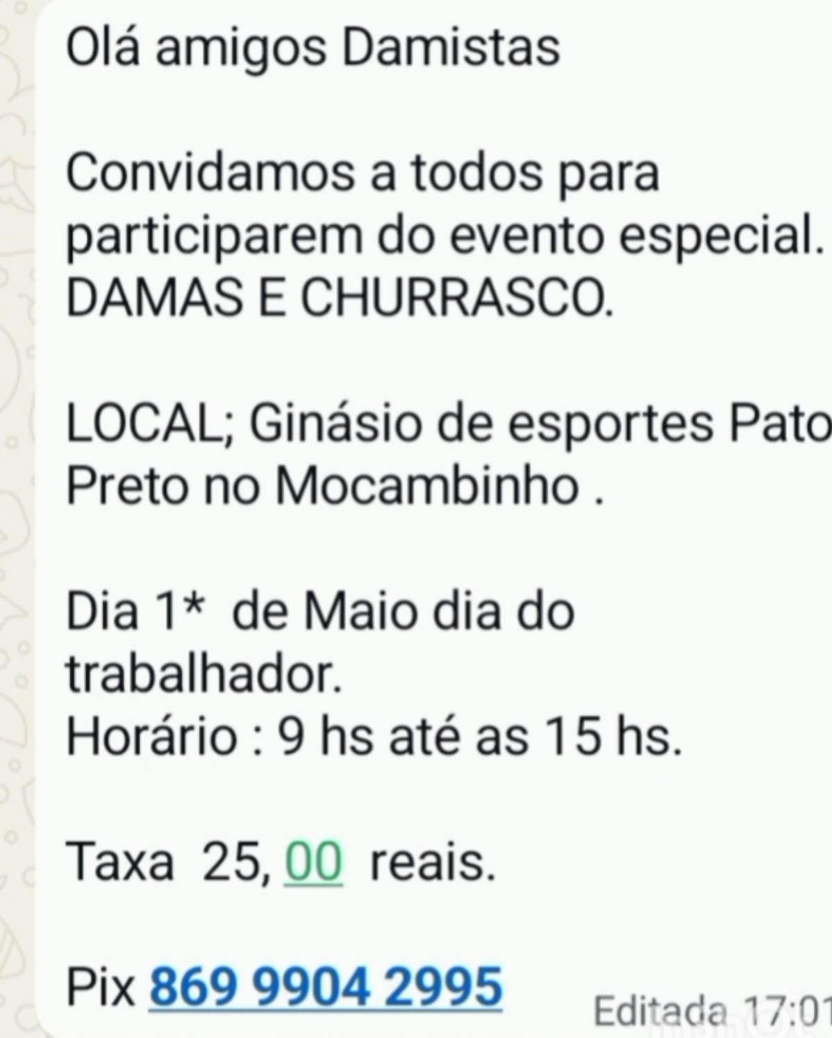 Torneio trabalhador - Pato Preto